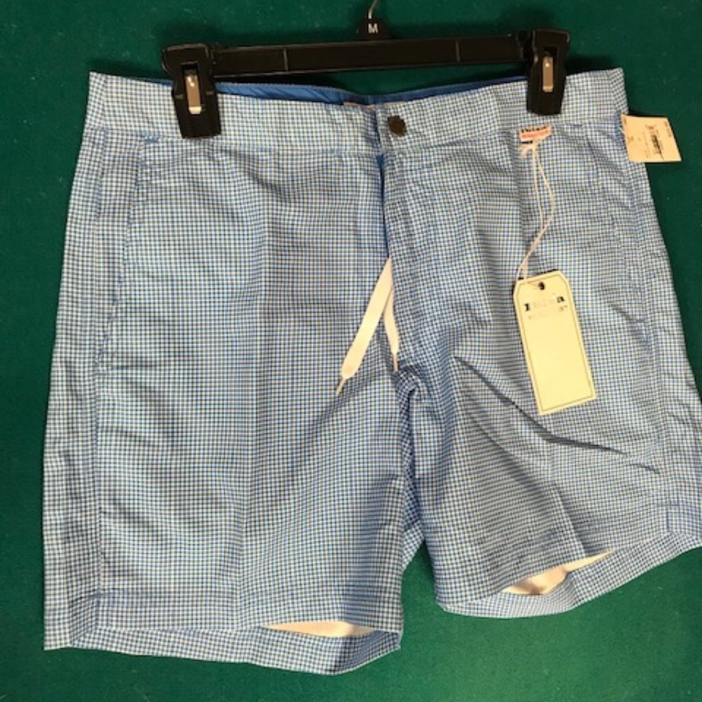 Checkered Ibiza swim trunks